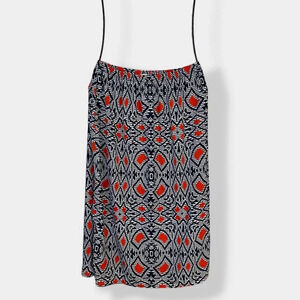 Soprano‎ Patterned Blue Orange Skirt XL